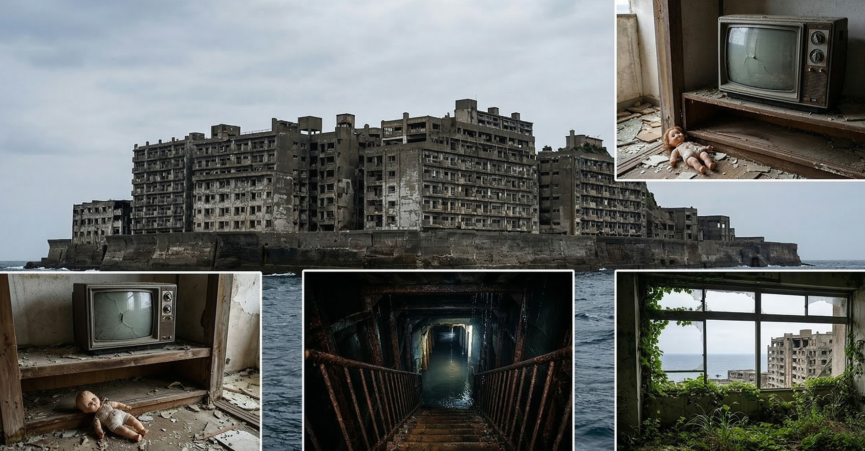 เกาะฮาชิมะ (Hashima Island) ญี่ปุ่น